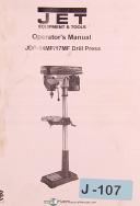 Jet-Jet JDP 14MF/17MF, Drill Press, Operators Manual Year (1997)-14MF-17MF-JDP-01